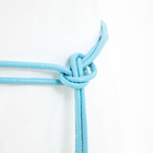 Пояс-шнурок женский, без пряжки, цвет голубой - фото 9941463