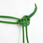 Пояс-шнурок женский, без пряжки, цвет зелёный - фото 9941468