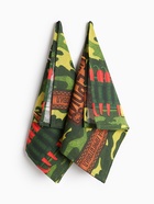 Набор кухонных полотенец «Доляна. Генерал кухни», 35×60 см-2 шт., 100% хлопок, рогожка 160 г/м² - Фото 4