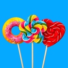 Карамель леденцовая «Сердце. Пончик. Цветок», малина, тутти-фрутти, клубника, 30 г - Фото 2