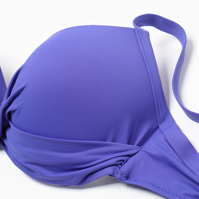 Купальник раздельный бельевой, синий, размер 60