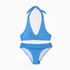 Купальник раздельный женский, цвет голубой, размер 38 - фото 321632710