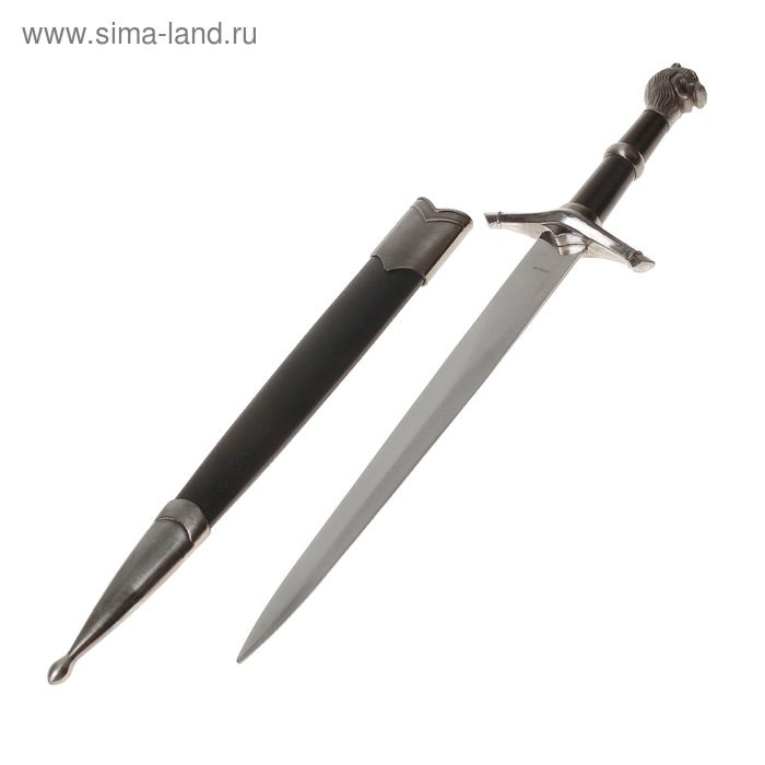 Кортик, на рукоятке голова Льва, 9,5х39 см - Фото 1