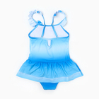 Купальник слитный для девочек, цвет голубой, рост 104-110 см - Фото 3