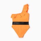 Купальник слитный для девочек, цвет оранжевый, рост 122-128 см - Фото 3