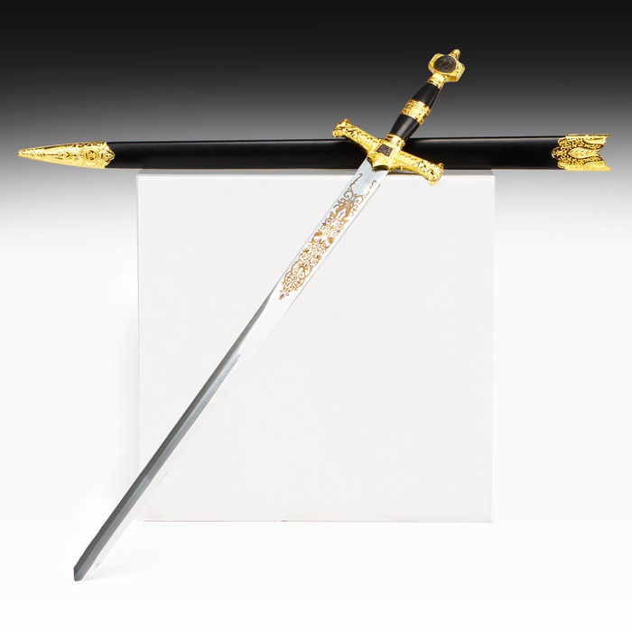 Макет оружия «Сувенирный меч. Звезда Давида», клинок роспись, 86 см - Фото 1