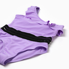 Купальник слитный для девочки, цвет сиреневый, размер 158-164 см - фото 24324890