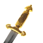 Кортик, резные ножны с всадником, чернёное золото, 41 см - Фото 3