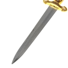 Кортик, резные ножны с всадником, чернёное золото, 41 см - Фото 4