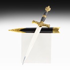 Макет оружия «Сувенирный кортик. Звезда Давида», золото-синий, 10×40 см - Фото 1