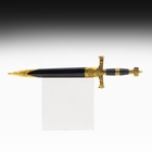 Макет оружия «Сувенирный кортик. Звезда Давида», золото-синий, 10×40 см - Фото 2