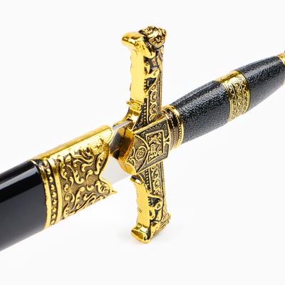 Макет оружия «Сувенирный кортик. Звезда Давида», золото-синий, 10×40 см