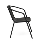 Набор садовой мебели: 4 стула 53 х 61 х 73 см, каркас 24 х 0.8 мм, до 100 кг, черный - фото 24298961