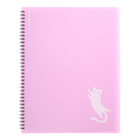 Папка 20 вкладышей на спирали, А4, 600 мкм, ErichKrause "Pastel Bloom Cats", текстура "песок", микс 10554894 - фото 16350861