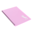 Папка 20 вкладышей на спирали, А4, 600 мкм, ErichKrause "Pastel Bloom Cats", текстура "песок", микс 10554894 - фото 16350862