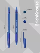 Ручка шариковая ErichKrause. R-301 Stick&Grip Original, синий стержень, узел 1 мм, резиновый упор - Фото 5