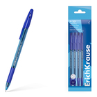 Набор ручек шариковых 4 шт, ErichKrause, R-301 Stick&Grip Original узел 1.0 мм, синяя - фото 321633548