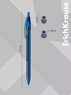 Ручка шариковая ErichKrause. R=301 Matic Original, автоматическая, синий стержень, узел 1 мм - Фото 2