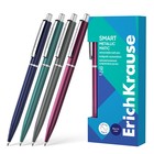 Ручка шариковая автоматическая, ErichKrause, Smart Matic Metallic узел 0.7 мм, синяя - фото 321633597