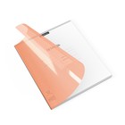 Тетрадь 12 листов, линейка А5+, на скобе, ErichKrause, Классика CoverPrо Neon, пластиковая обложка оранжевый, - фото 301966495