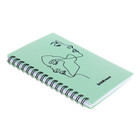 Тетрадь А6, 80 листов, клетка на спирали, ErichKrause, Powder, Faces, оливковый, пластиковая обложка - фото 24392270