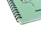 Тетрадь А6, 80 листов, клетка на спирали, ErichKrause, Powder, Faces, оливковый, пластиковая обложка - фото 24392271