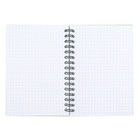 Тетрадь А6, 80 листов, клетка на спирали, ErichKrause, Powder, Faces, оливковый, пластиковая обложка - фото 24392272