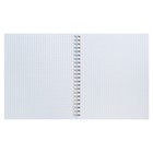 Тетрадь на спирали Calligrata A5, 96 листов, в клетку, пластиковая обложка, блок офсет, чёрная - Фото 3