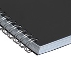 Тетрадь на спирали Calligrata A5, 96 листов, в клетку, пластиковая обложка, блок офсет, чёрная - Фото 4