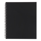 Тетрадь на спирали Calligrata A5, 96 листов, в клетку, пластиковая обложка, блок офсет, чёрная - Фото 4