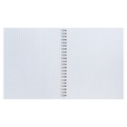 Тетрадь на спирали Calligrata A5, 96 листов, в клетку, пластиковая обложка, блок офсет, чёрная - Фото 5