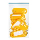 Набор брелоков для ключей, 10 штук, 53 мм, цвет желтый - Фото 6