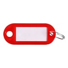 Набор брелоков для ключей, 10 штук, 53 мм, цвет красный - Фото 3