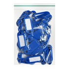 Набор бирок для ключей на кольце «Идентификатор», 53 мм, 50 шт., синий - Фото 6