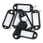 Набор бирок для ключей на кольце «Идентификатор», 53 мм, 50 шт., чёрный - Фото 2