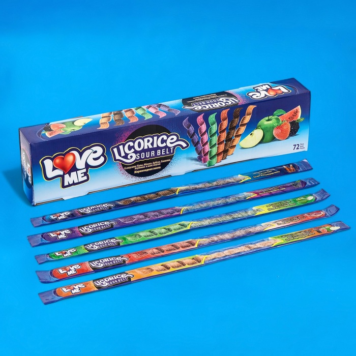 

Кислый мармелад "Love Me", ассорти, 15 г