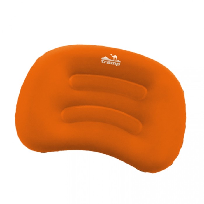 Подушка надувная Tramp TRA-160, Air Head, оранжевый/серый - Фото 1