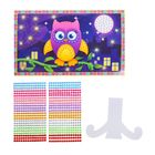 Аппликация стразами "Совушка" 8 цветов - Фото 5