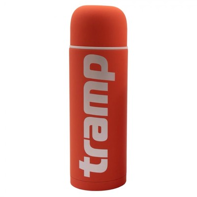 Термос Tramp TRC-109, Soft Touch 1,0 л., оранжевый
