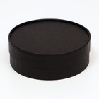 Коробки подарочные, набор 2 в 1, круглые , завальцованные, без окна «Чёрный» 21 х 7 - 18 х 6 см - Фото 4
