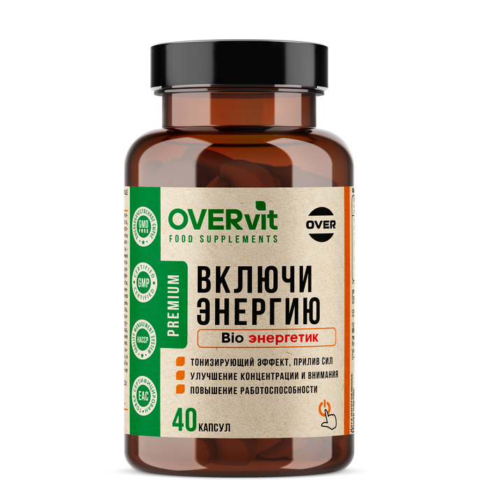 

Включи энергию Оveron OVERvit, 40 капсул