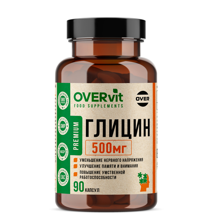 

Глицин OVERvit, 90 капсул