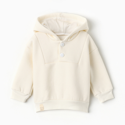 Толстовка детская «Крошка Я» Blueberry, рост 92-98 см, молочная