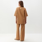 Костюм женский (футболка и брюки) MIST, р. 40-42, коричневый - Фото 6