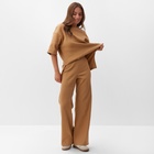 Костюм женский (футболка и брюки) MIST, р. 40-42, коричневый - Фото 5
