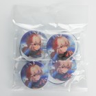 Значок светоотражающий «Аниме», d=56 мм (комплект 10 шт) - фото 25353448