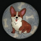 Значок светоотражающий «Корги», d=56 мм. (комплект 10 шт) - фото 24392330