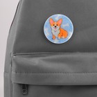 Значок светоотражающий «Корги», d=56 мм. (комплект 10 шт) - фото 24392331