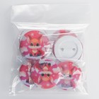 Значок светоотражающий «Милая лисичка», d=56 мм (комплект 10 шт) - фото 25353450