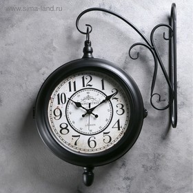 {{photo.Alt || photo.Description || 'УЦЕНКА Часы настенные интерьерные «Секка», двусторонние, на подвесе, дискретный ход, 40×30 см, d=22 см, от батареек 2хАА'}}